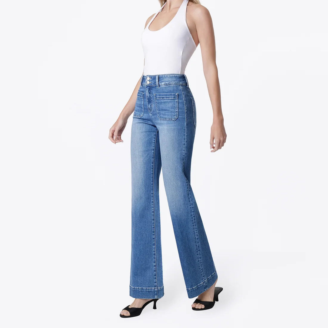 Flying Monkey Medium 90's Super High Rise Flare Jeans