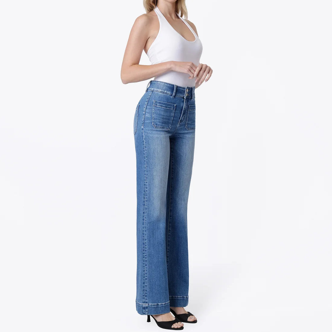 Flying Monkey Medium 90's Super High Rise Flare Jeans
