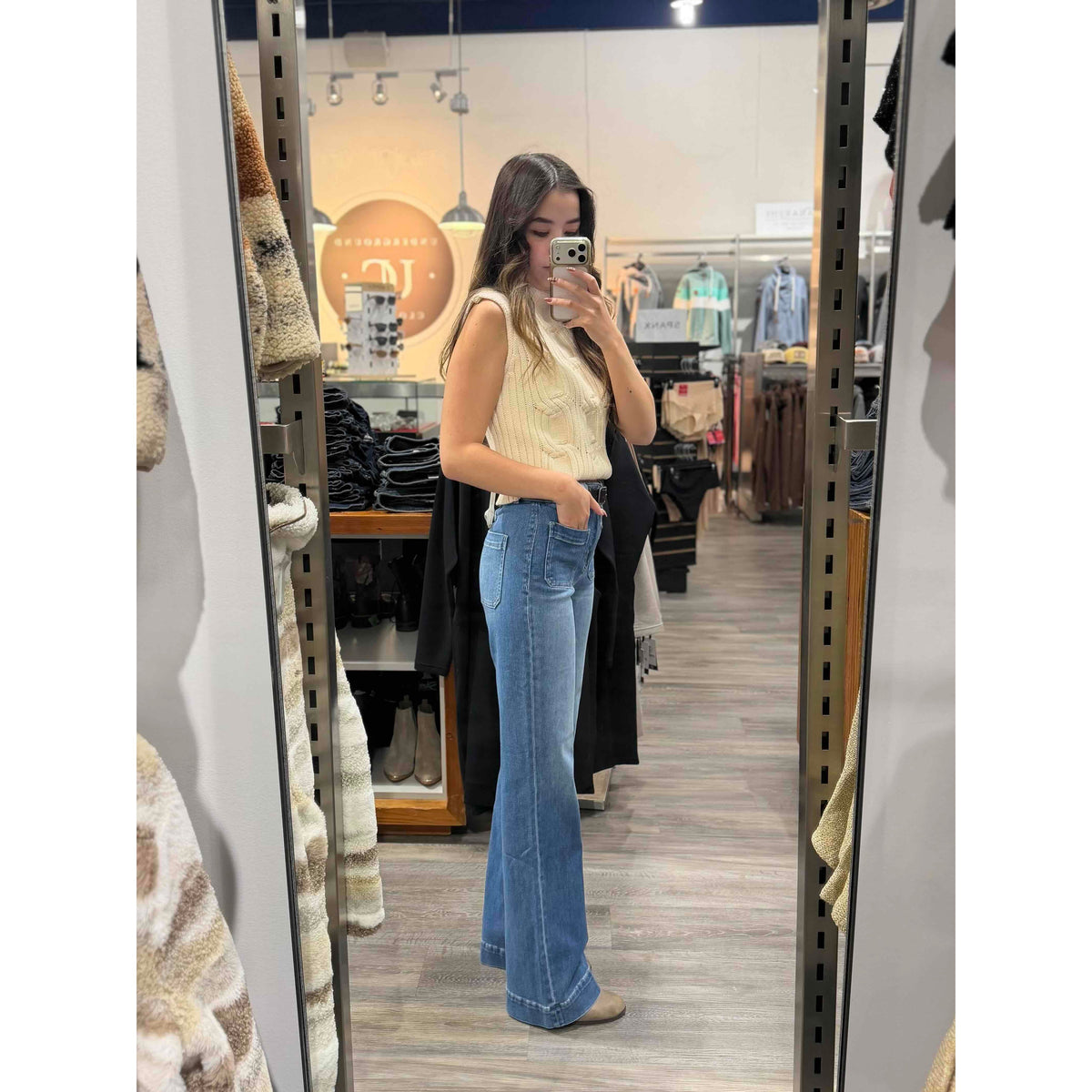 Flying Monkey Medium 90's Super High Rise Flare Jeans