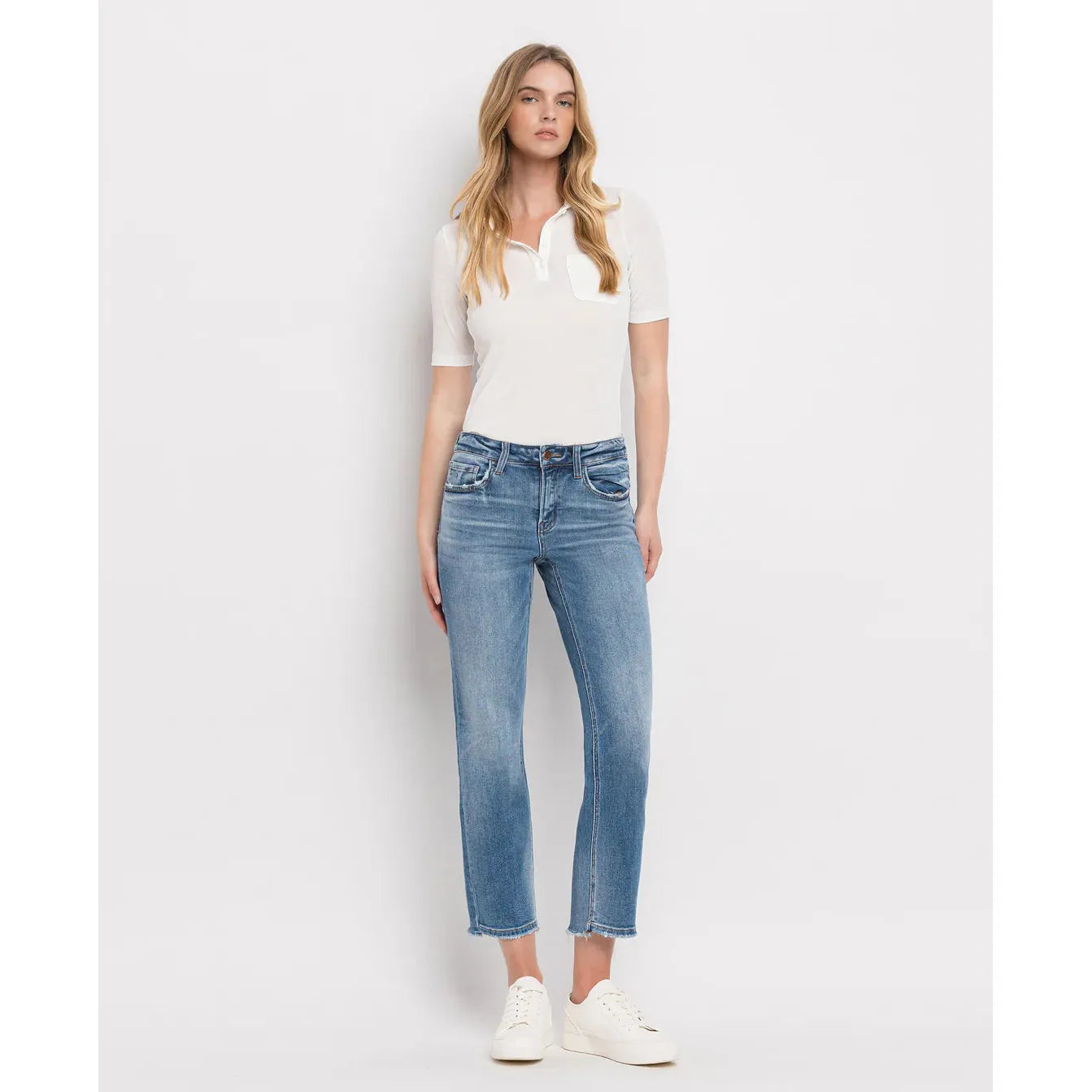 Flying Monkey Stately Mid Rise Crop Straight