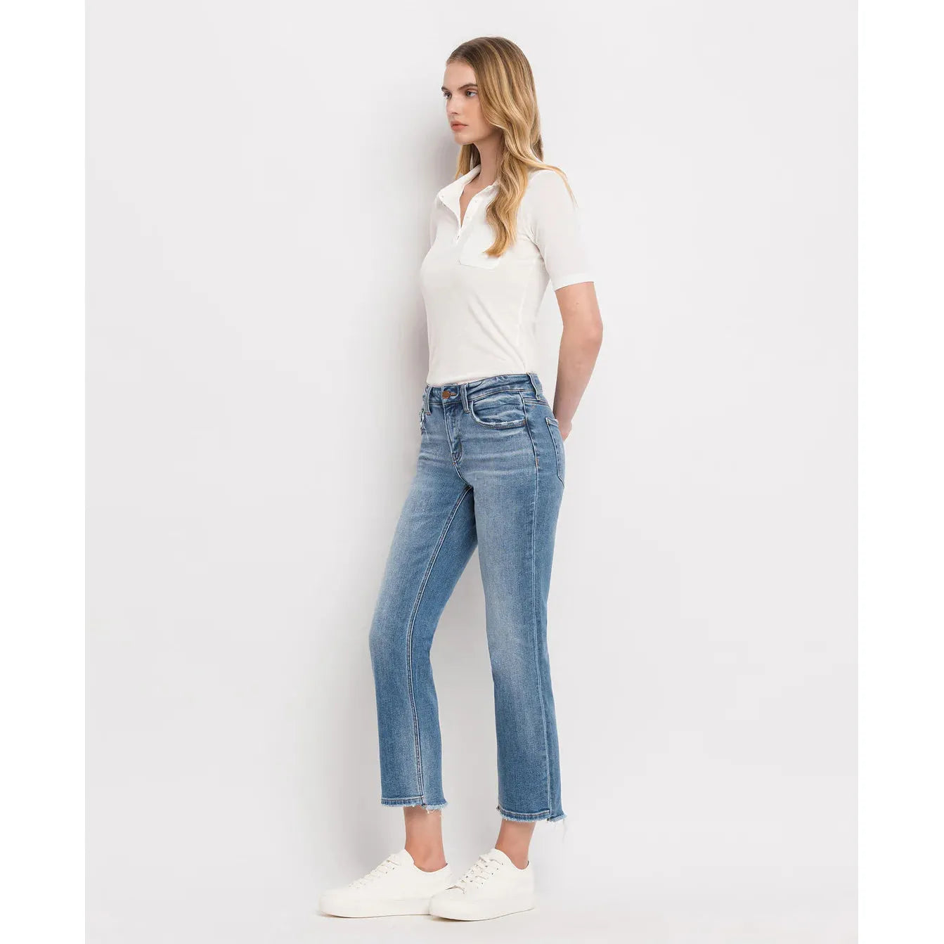 Flying Monkey Stately Mid Rise Crop Straight