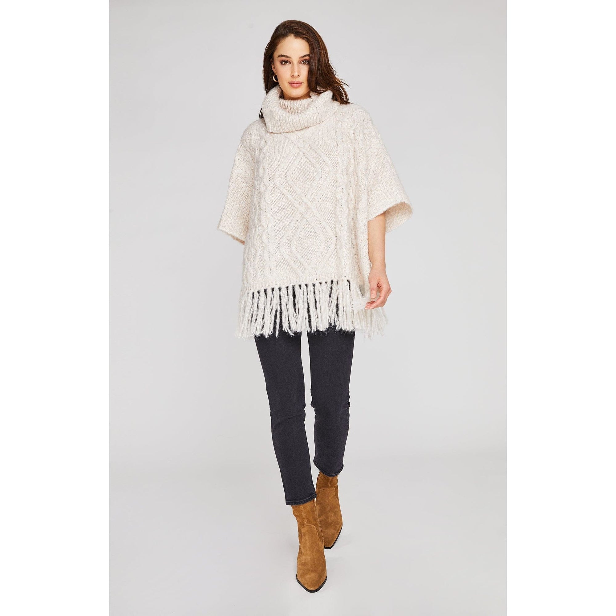 Gentle Fawn Cream / XS-S Gentle Fawn Kindred Pullover Shawl