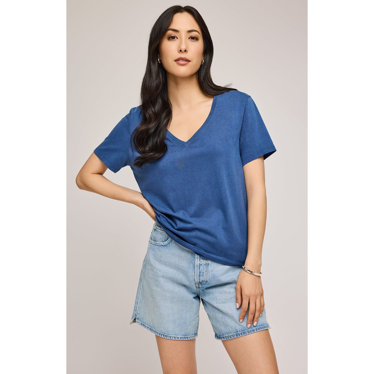 Elevate your style with the Gentle Fawn Jennifer Top in navy, perfect for summer elegance and comfort.