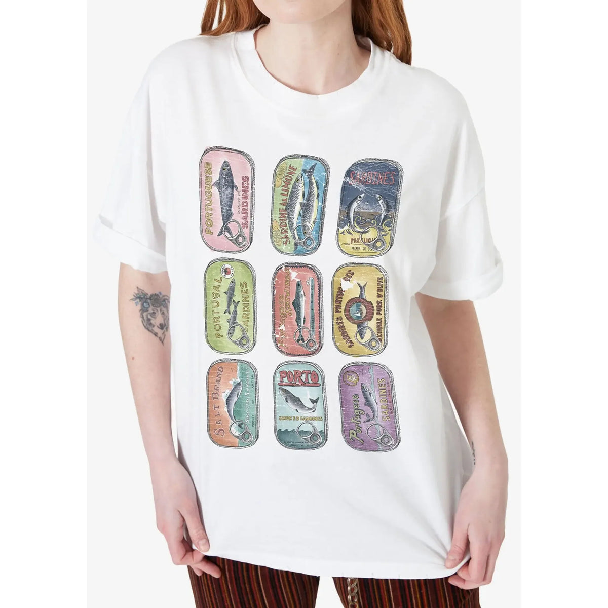 Girl Dangerous Sardines S/S Boyfriend Tee