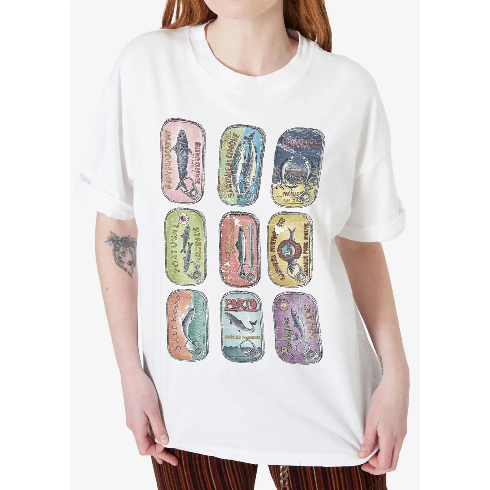 Girl Dangerous Sardines S/S Boyfriend Tee