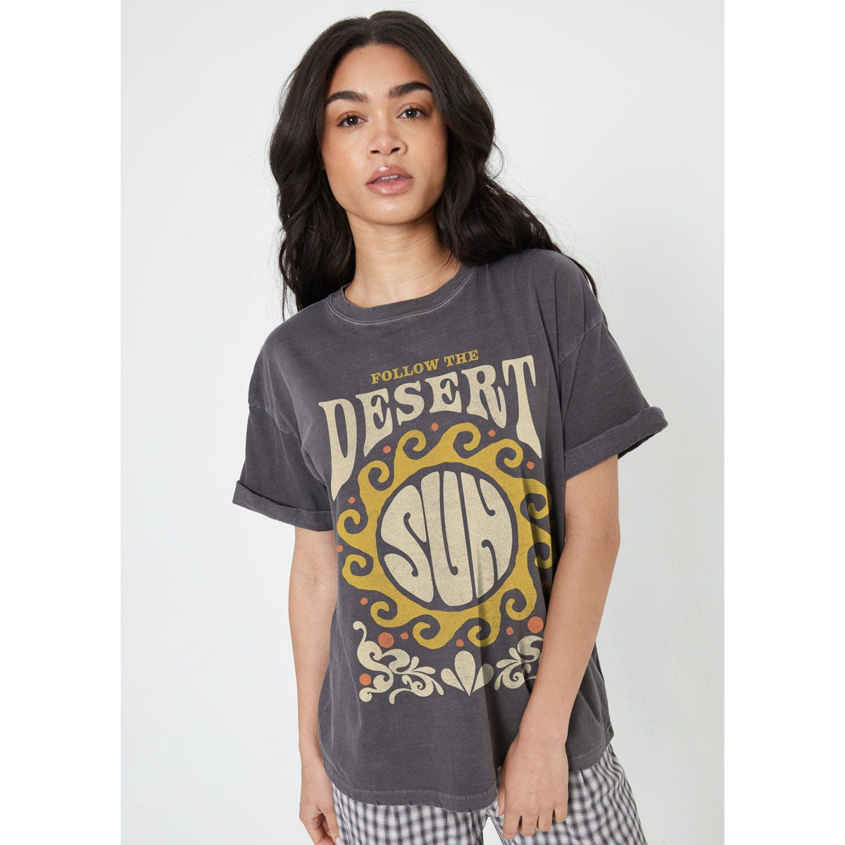 Girl Dangerous Vintage Black / XS Girl Dangerous Follow the Desert Sun S/S Boyfriend Tee