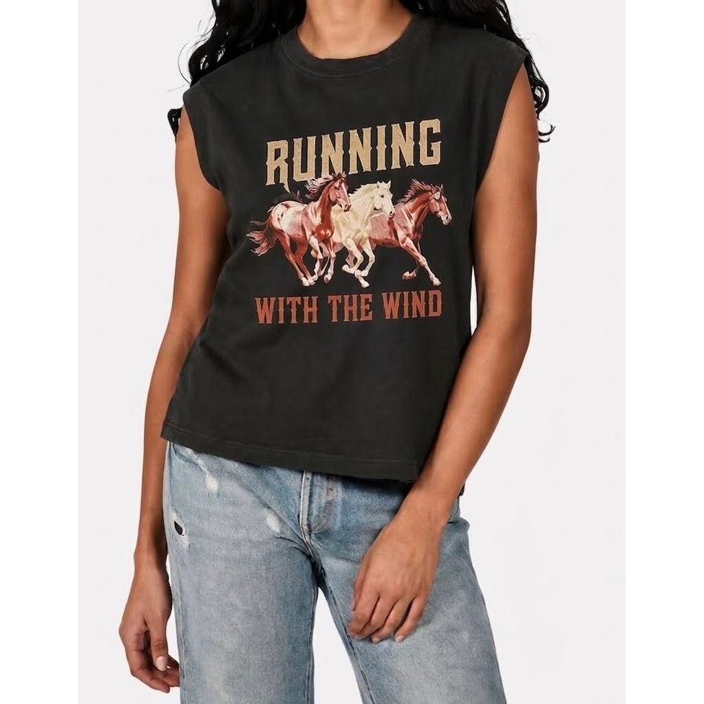 Girl Dangerous Running with the Wind Moto Tee