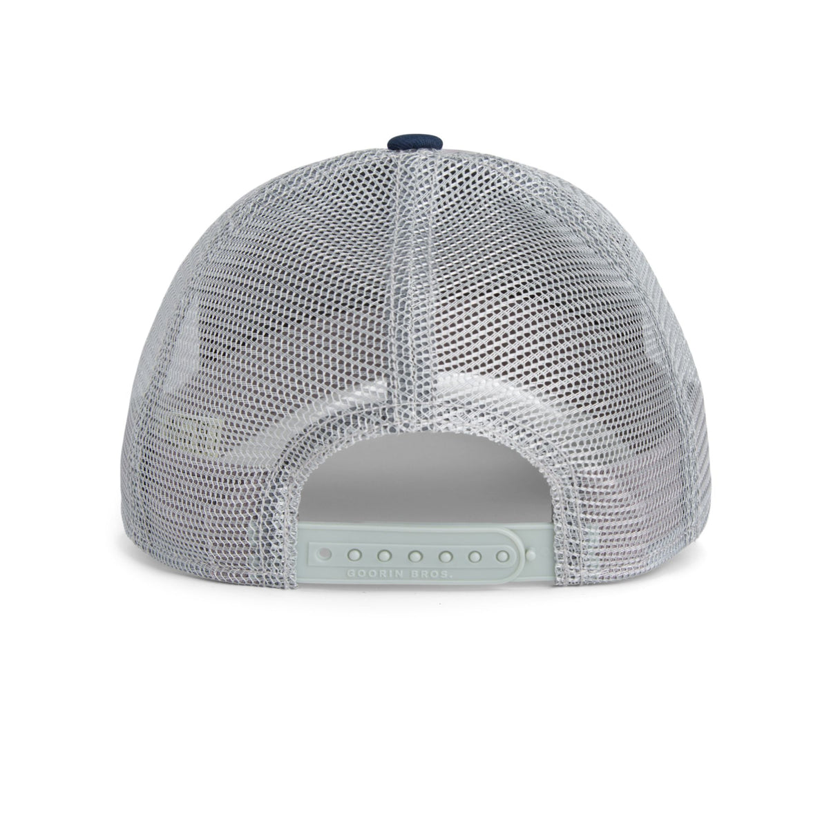 Goorin Boyz Trucker Hat back view in grey mesh with adjustable snapback by Goorin Bros.