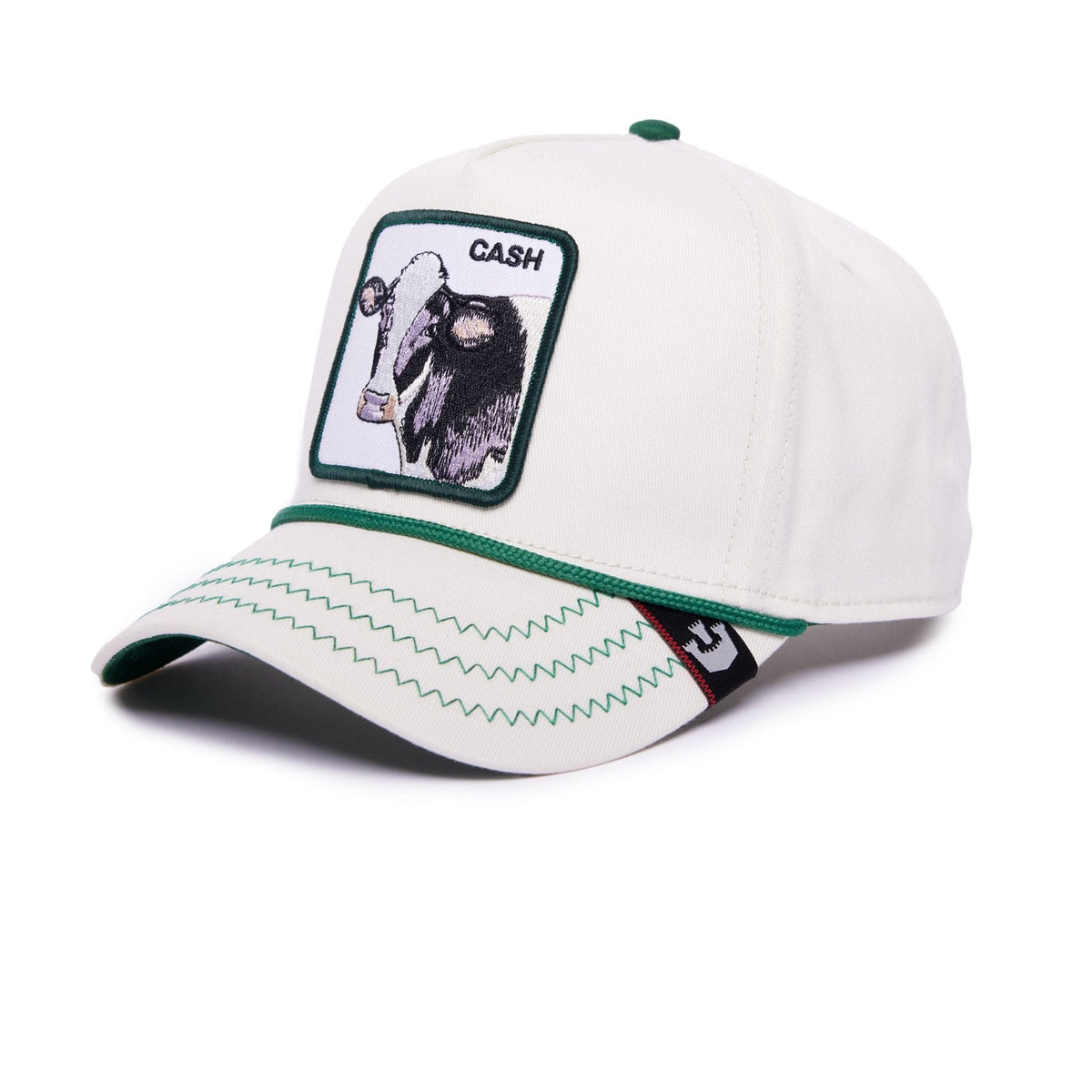 Goorin White Goorin Cash Cow 100 Trucker Hat