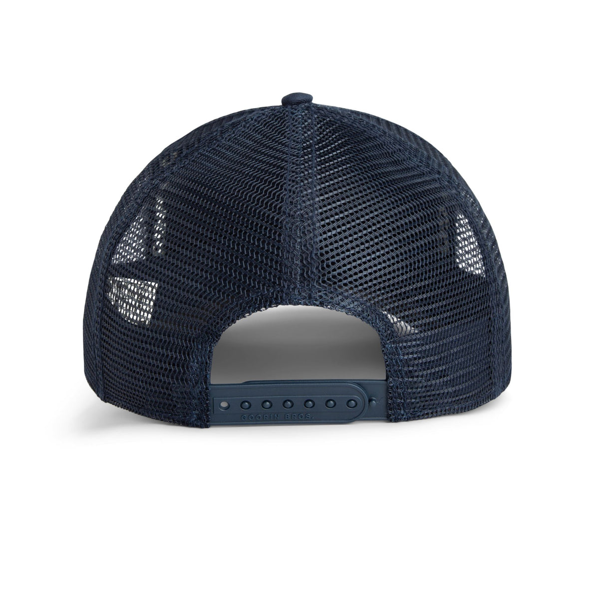 Goorin Nuts Trucker Hat by Goorin Bros. Navy mesh cap with adjustable snap-back.