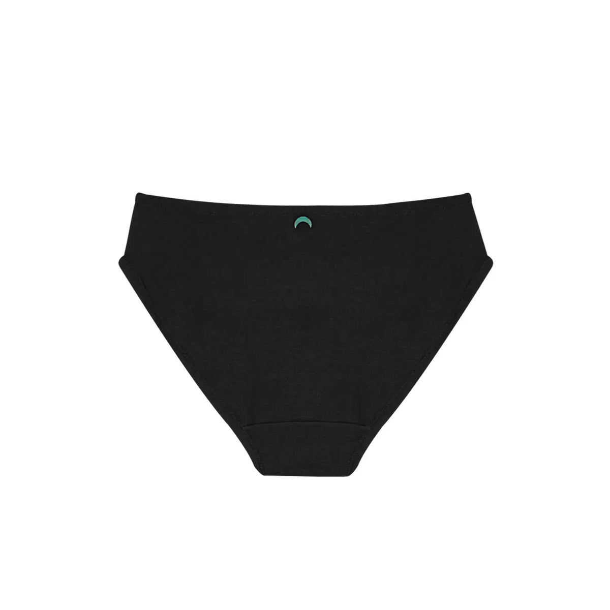 HuHa Bikini Mineral Undies in black, crafted from sustainable TENCEL™ fibers for ultimate comfort and freshness.