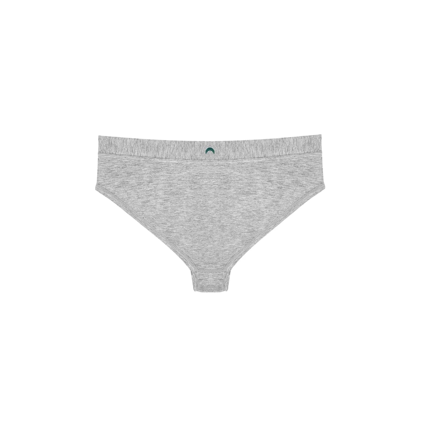 HuHa Cheeky Mineral Undies in heather grey, mid-rise stay-put underwear offering flattering half-coverage.