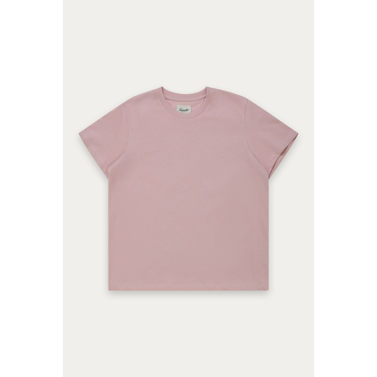 Kuwalla Boyfriend Cotton Tee in heather gray, relaxed-fit short-sleeve.