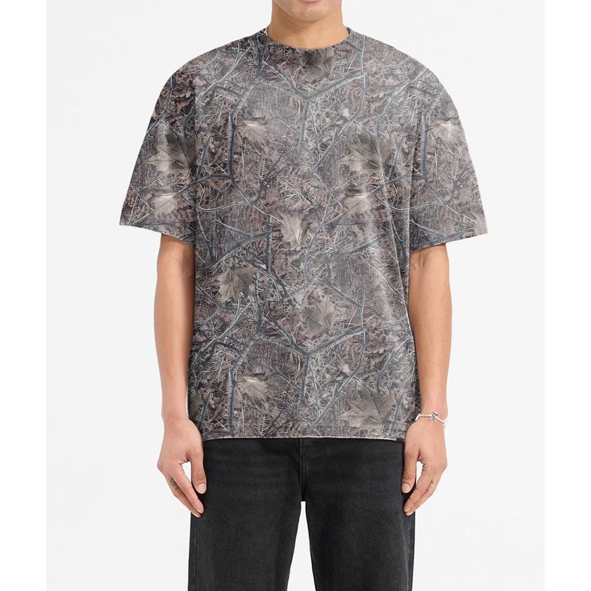 Kuwalla Camo Tee with camo print, relaxed-fit short sleeves and crew neck.