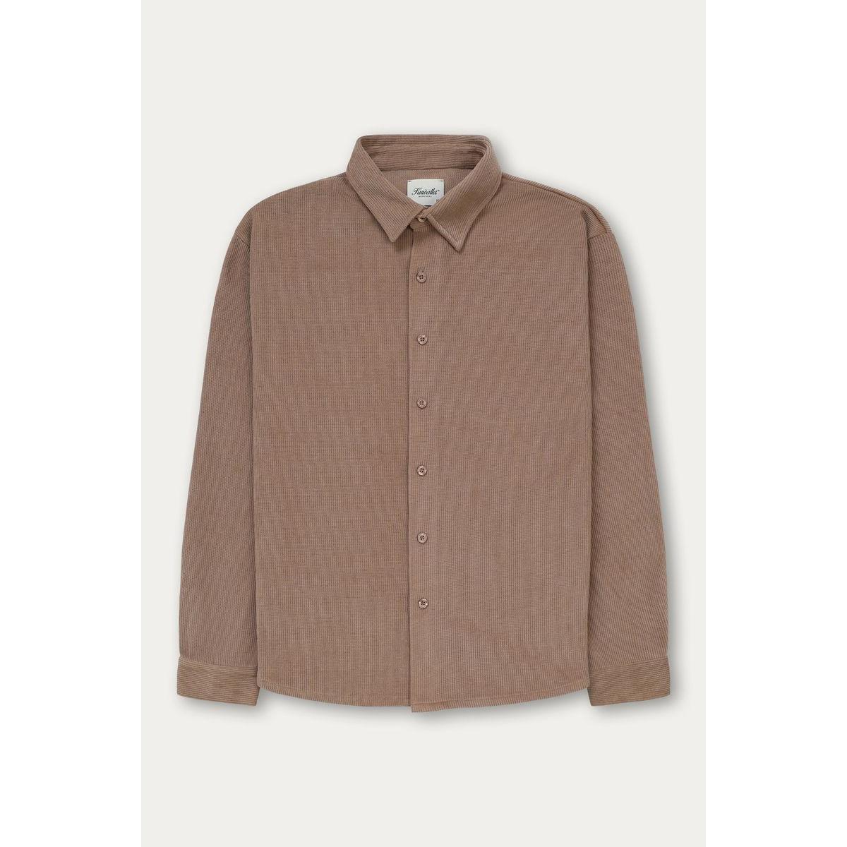 Kuwalla Chenille Long Sleeve Shirt in beige; cozy fall chenille top from Kuwalla.