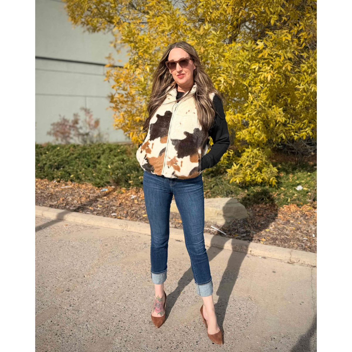 Kuwalla Murra Faux Fur Zip Up Vest