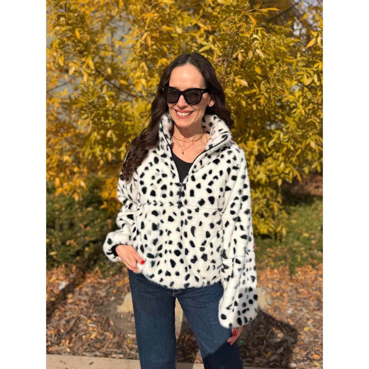 Kuwalla Tachette Faux Fur Zip Up Jacket