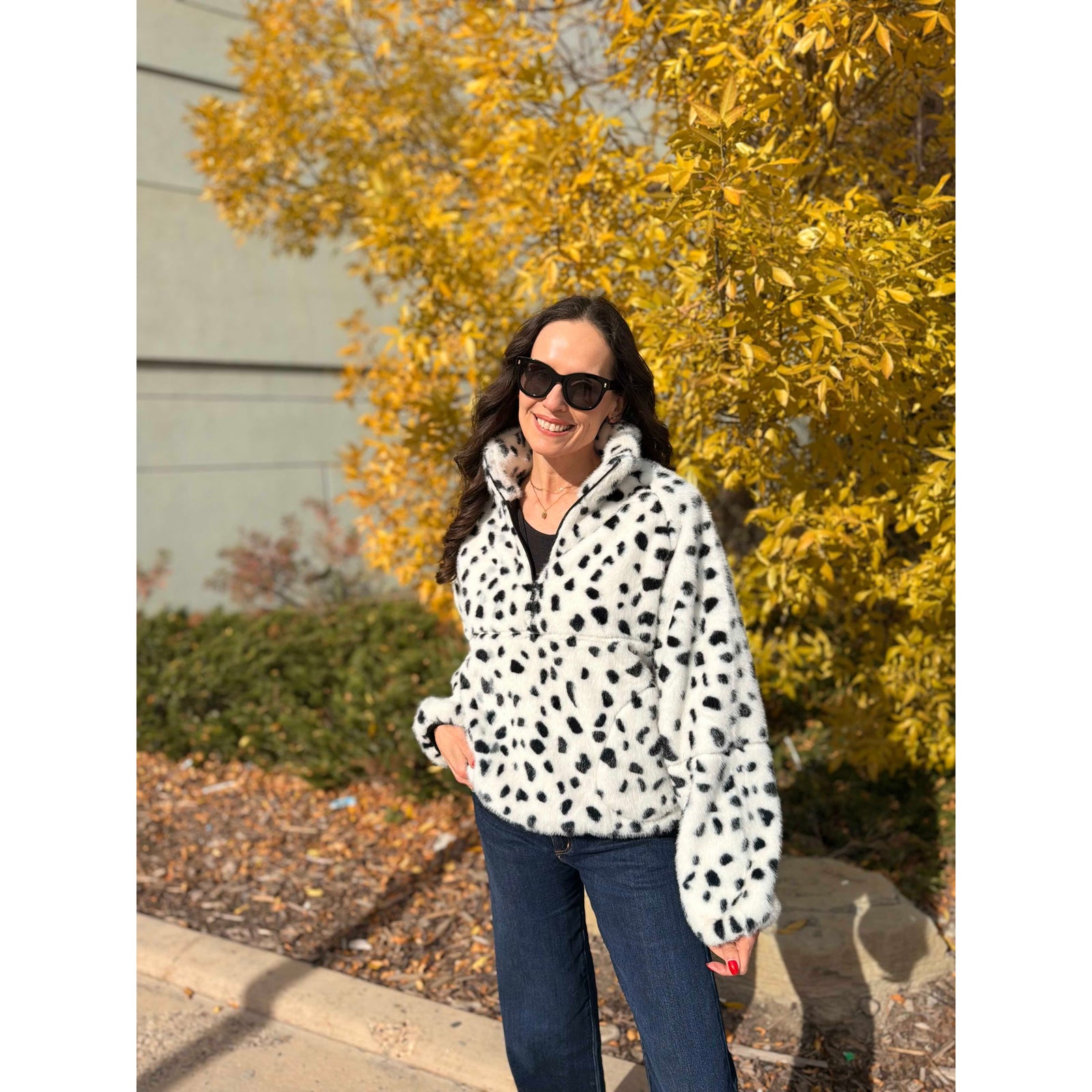 Kuwalla Tachette Faux Fur Zip Up Jacket