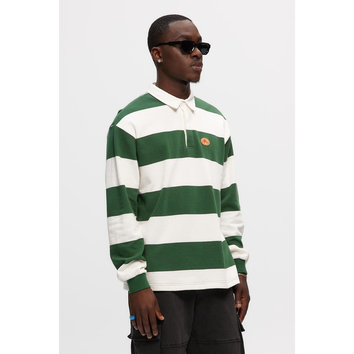 Kuwalla | Tee Green / S Kuwalla Striped Rugby Sweatshirt