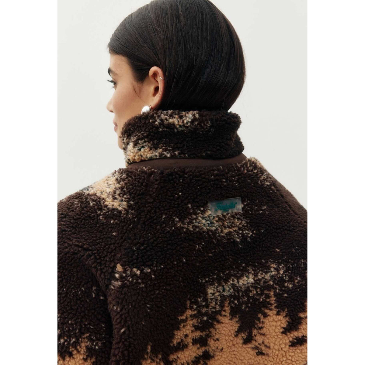 Kuwalla Printed Sherpa Fleece Jacket Desert Stallion