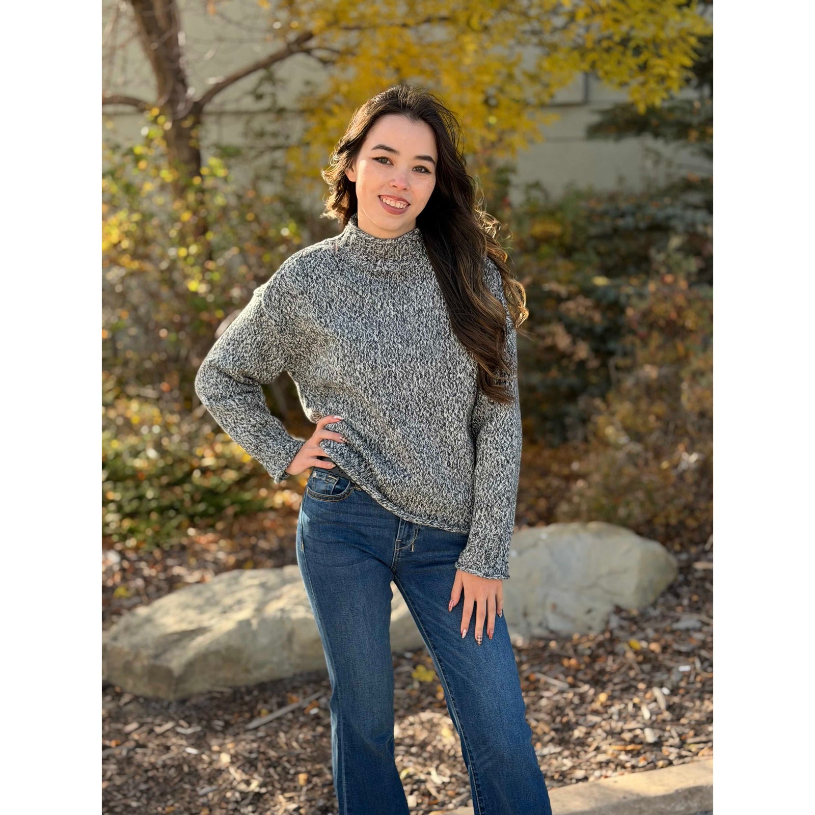 Lucretia Funnel Neck Sweater