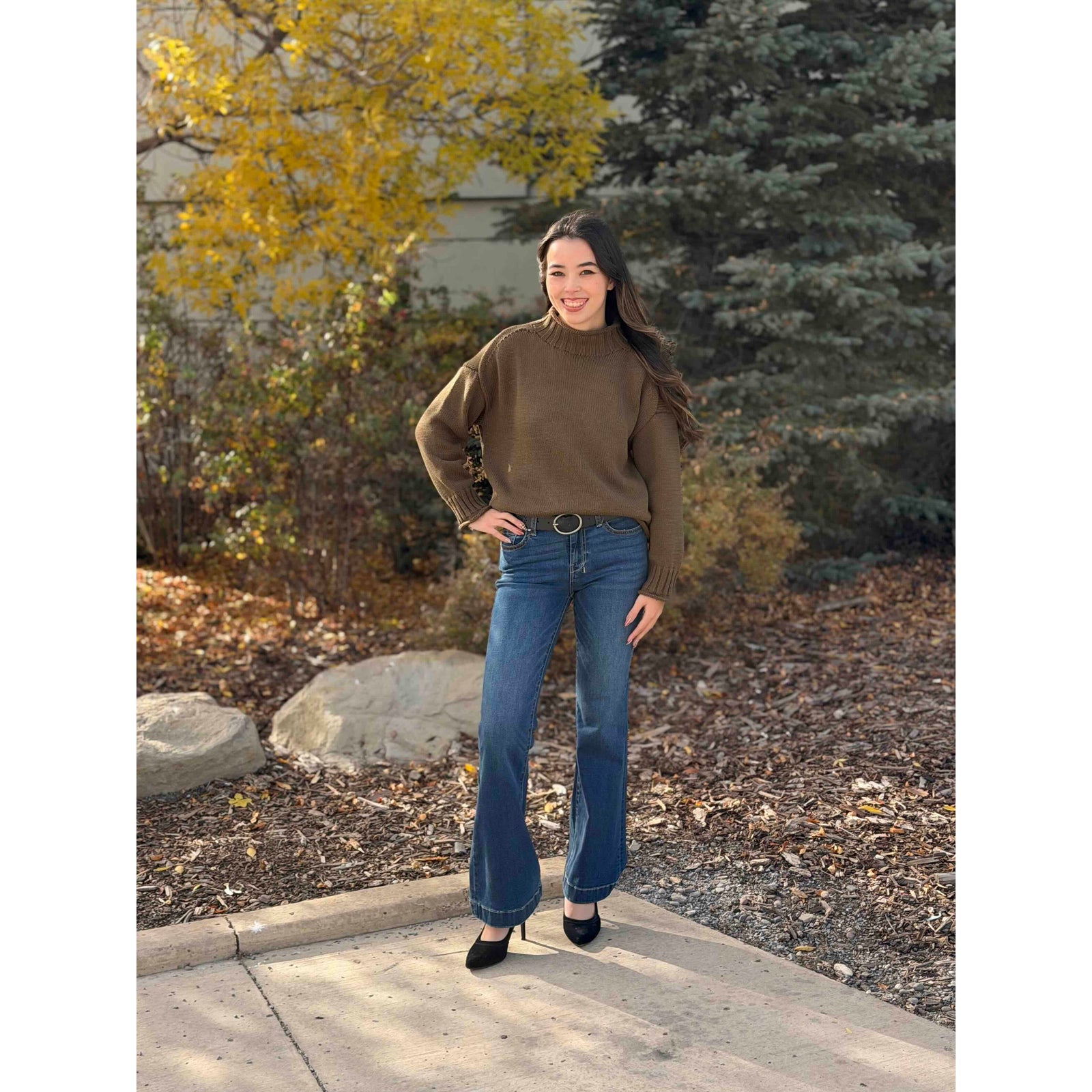 Lucretia Funnel Neck Sweater