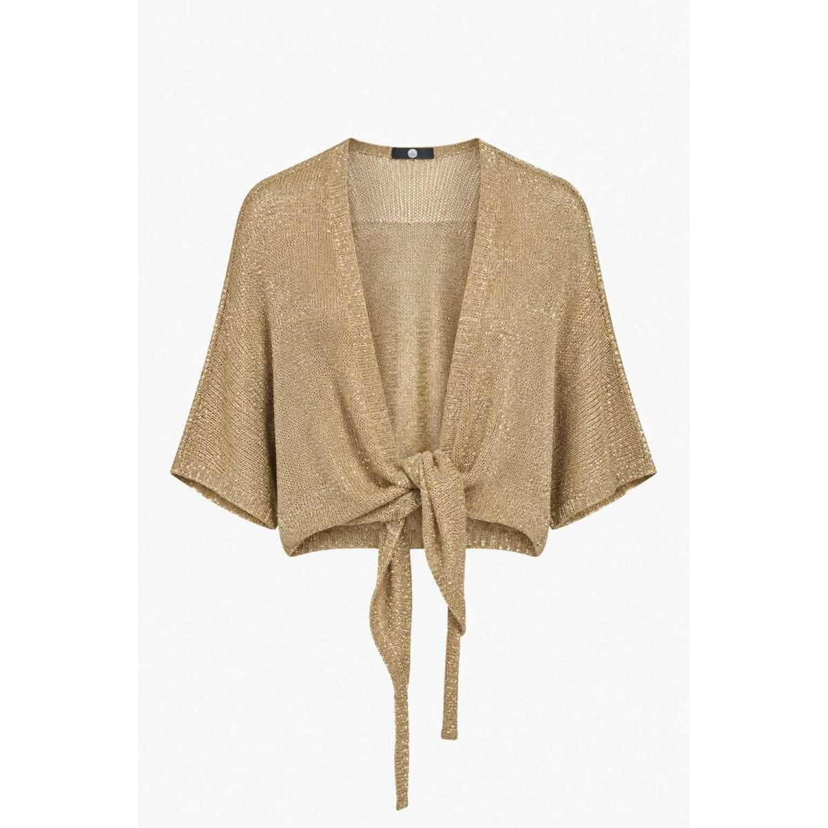 M Made in Italy Shimmer Wrap Cardigan