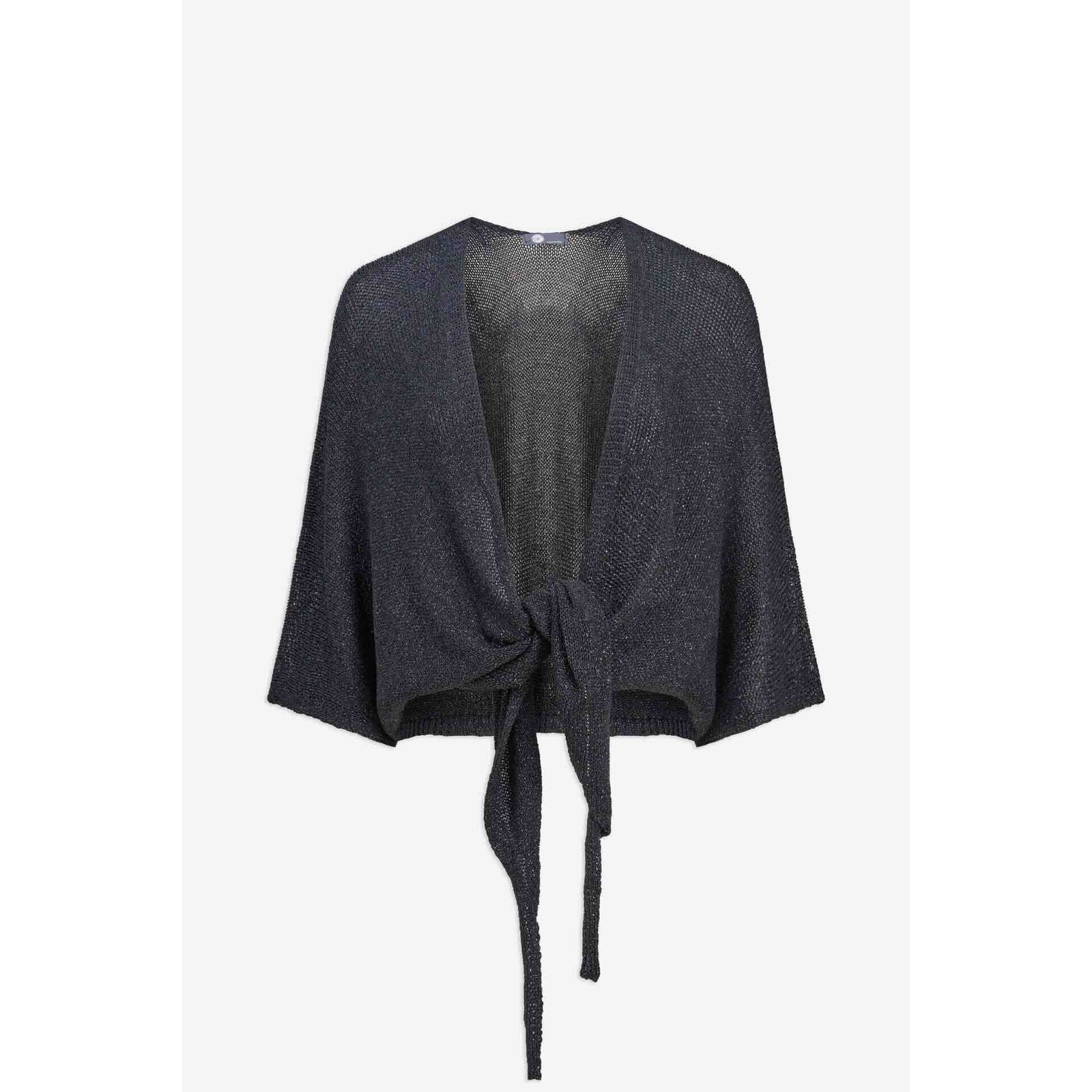 M Made in Italy Shimmer Wrap Cardigan