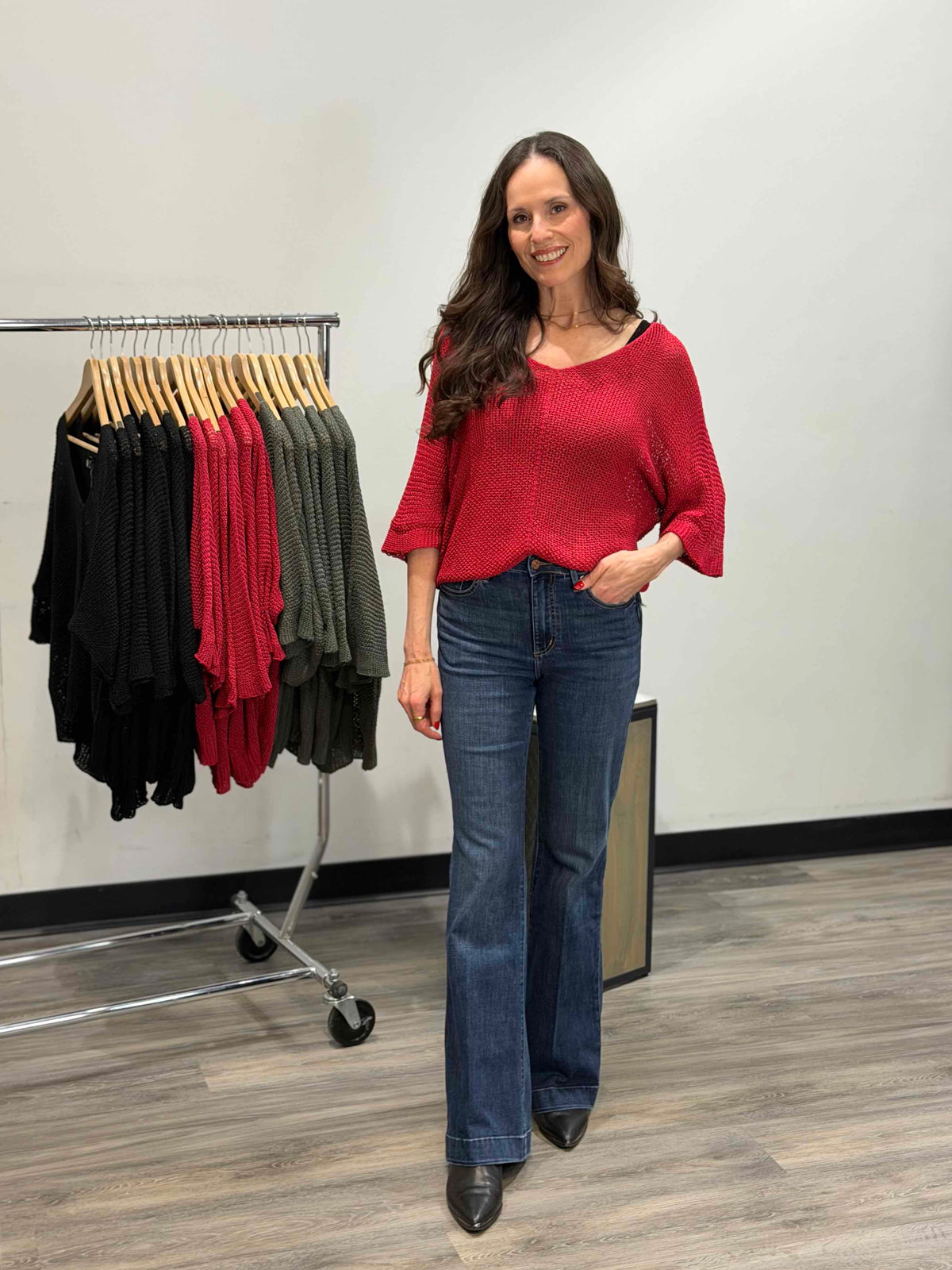 M Made in Italy V Neck Sweater