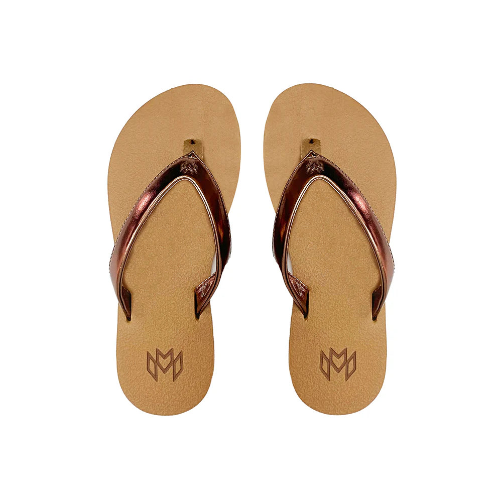Malvados Marley II flip flops offer stylish comfort with a durable footbed and memory foam support. Perfect for summer.