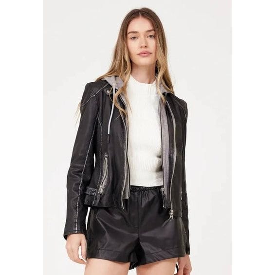 Mauritius Black / 3-4 Mauritius Finja RF Leather Jacket