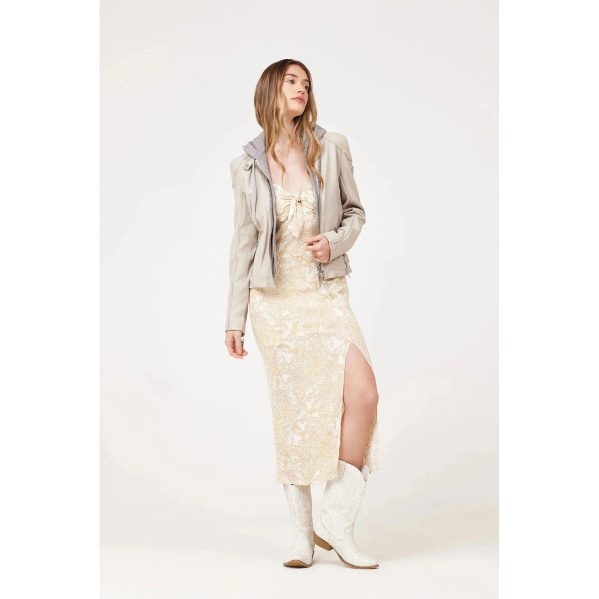 Mauritius Light Beige / 3-4 Mauritius Finja RF Leather Jacket