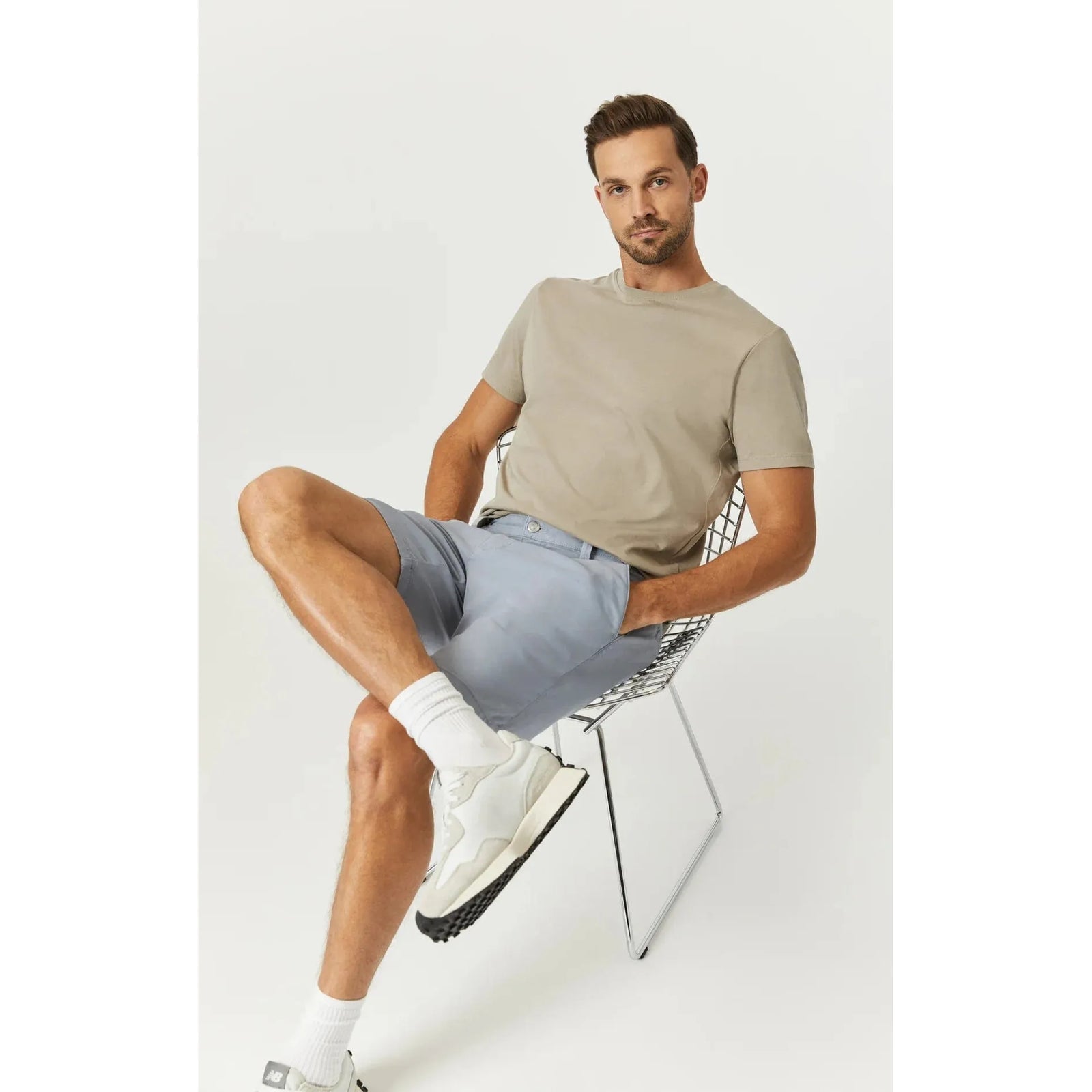 Mavi Jeans Mavi Jacob Crop 9" Inseam Pearl Blue Twill Shorts