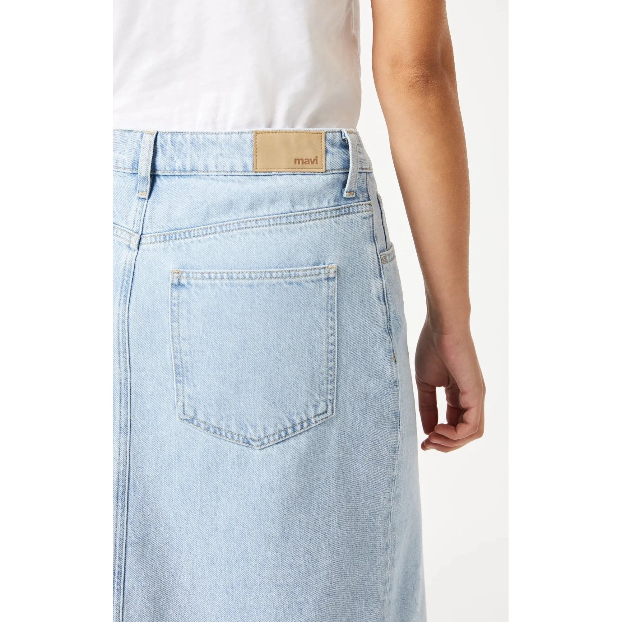 Mavi Jeans Mavi Marin Bleached Denim Skirt