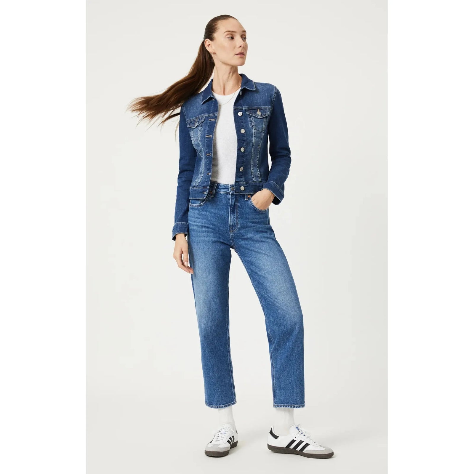Mavi Jeans Mavi Samantha Mid Brushed Feather Blue Jacket