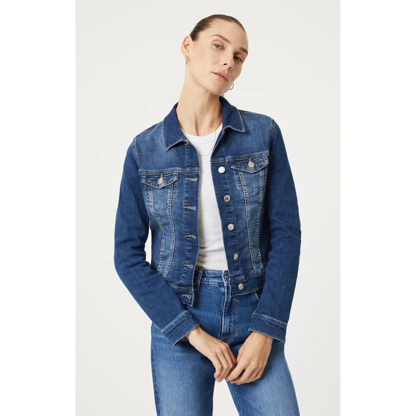 Mavi Jeans Dark Blue / XS Mavi Samantha Mid Brushed Feather Blue Jacket