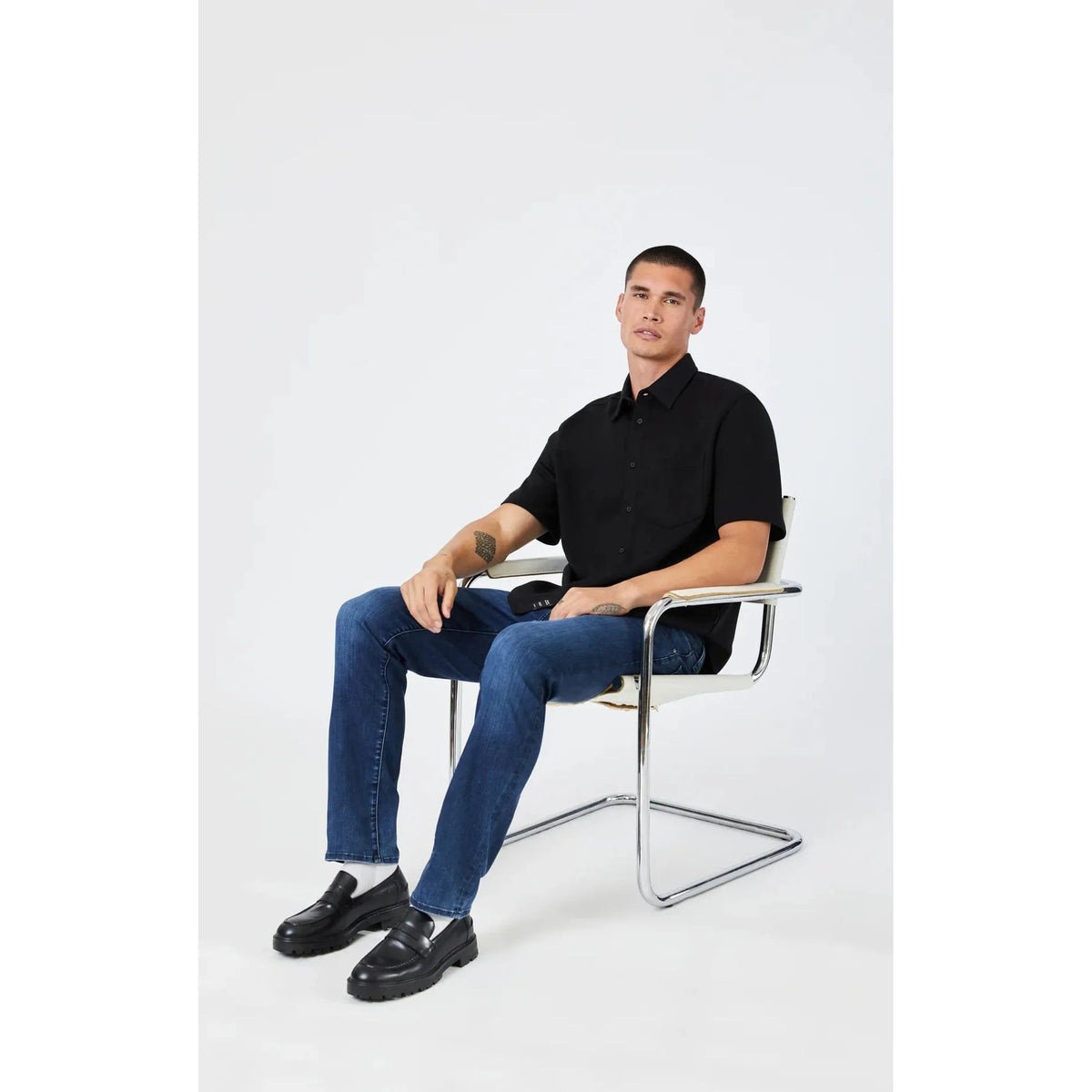 Mavi Jeans Mavi Zach Dark Tonal Brushed Supermove Denim