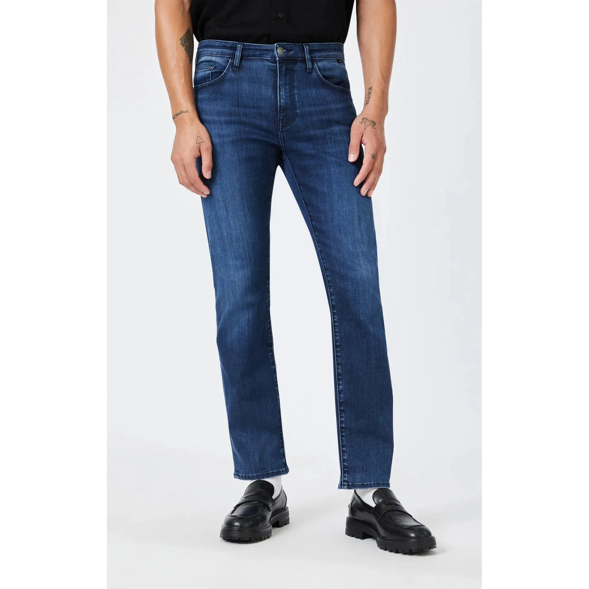 Mavi Jeans Dark Blue / 30 / 32 Mavi Zach Dark Tonal Brushed Supermove Denim