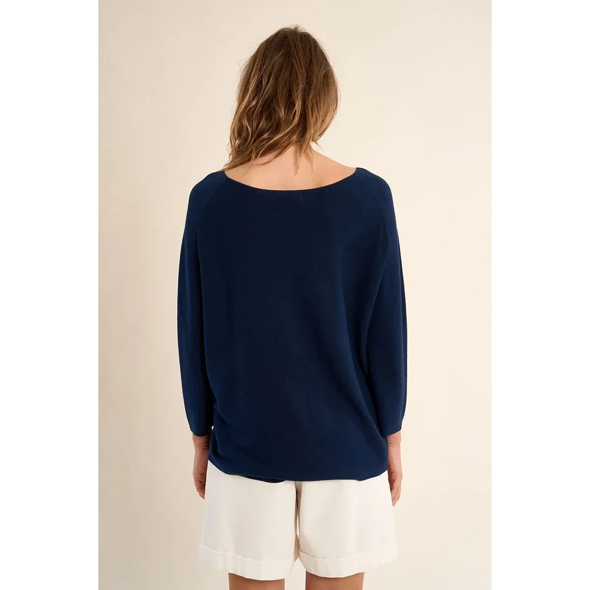 Molly Bracken Boat Neck Long Sleeve Sweater
