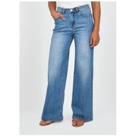 Molly Bracken Denim Blue / 24 Molly Bracken Jamie Wide Leg Denim Blue Pant