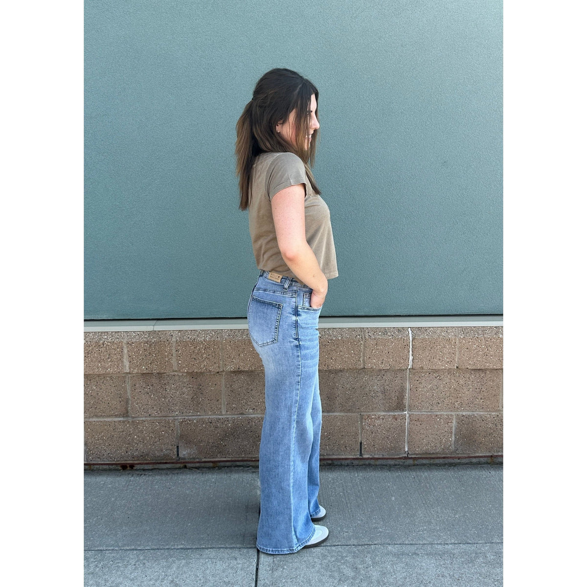 Molly Bracken Molly Bracken Jamie Wide Leg Denim Pant