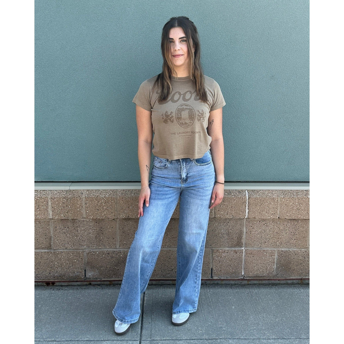 Molly Bracken Molly Bracken Jamie Wide Leg Denim Pant