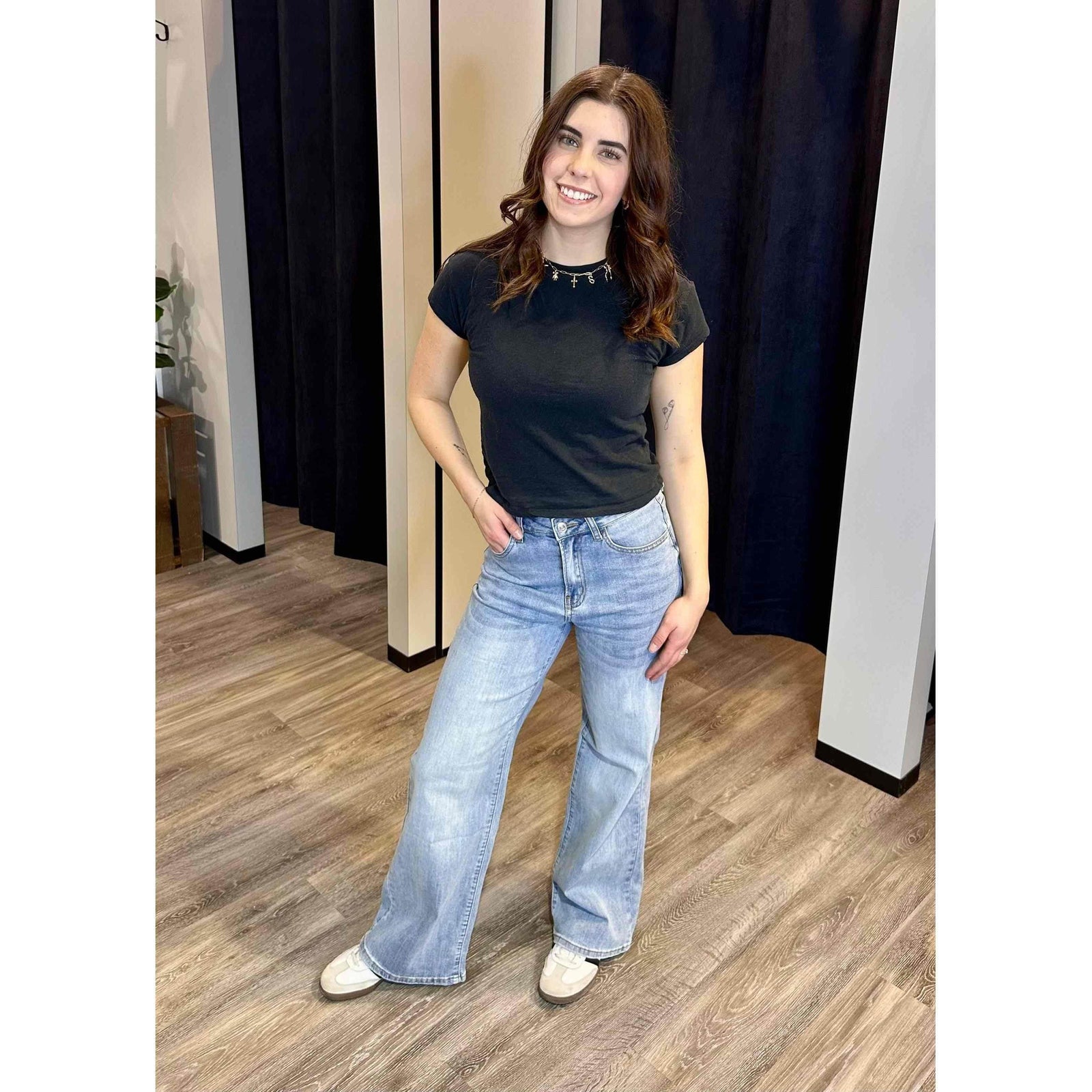 Molly Bracken Molly Bracken Jamie Wide Leg Denim Pant