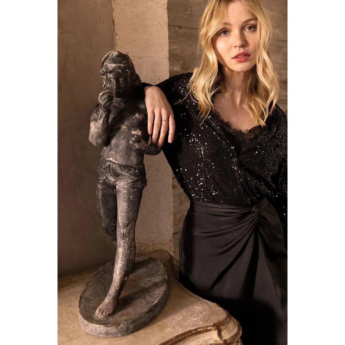 Molly Bracken Molly Bracken Sequin Blouse