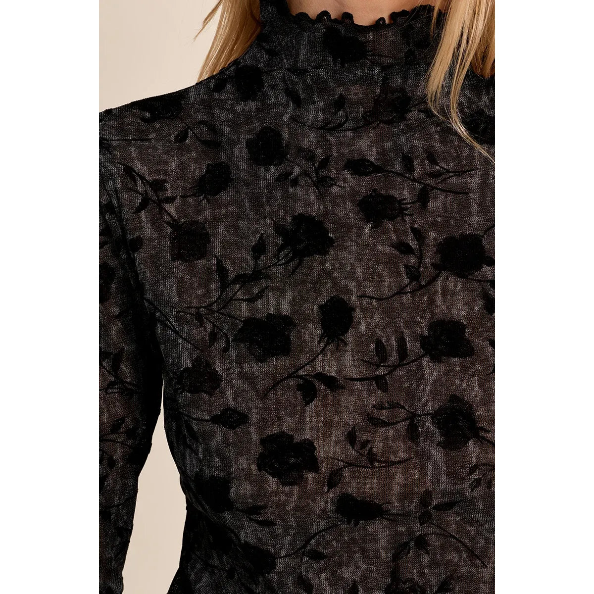 Molly Bracken Semi-Transparent Floral Top