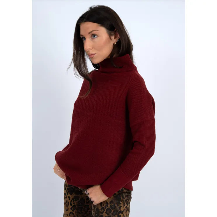 Ottoman Mock Neck Sweater