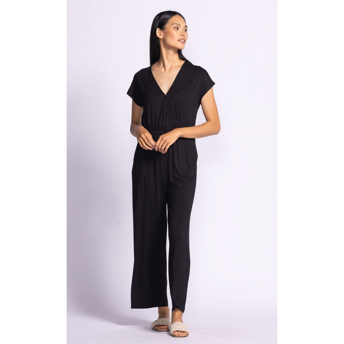Stylish and versatile Pink Martini Eli Jumpsuit, perfect for any occasion or casual outings.