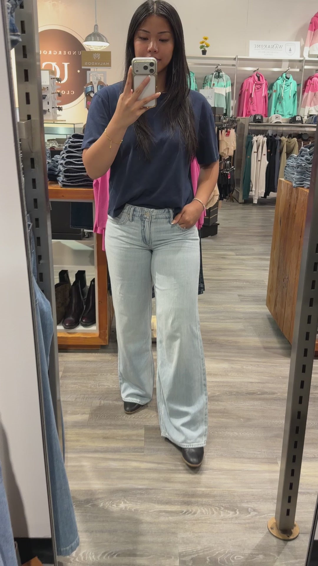 Silver Suki Wide Leg in Dreamer's Edge
