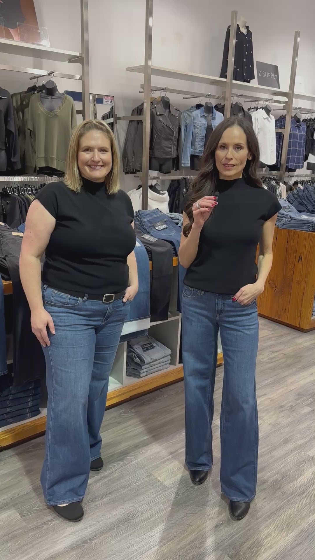 Silver Suki Flex Knit Wide Leg in Broydon