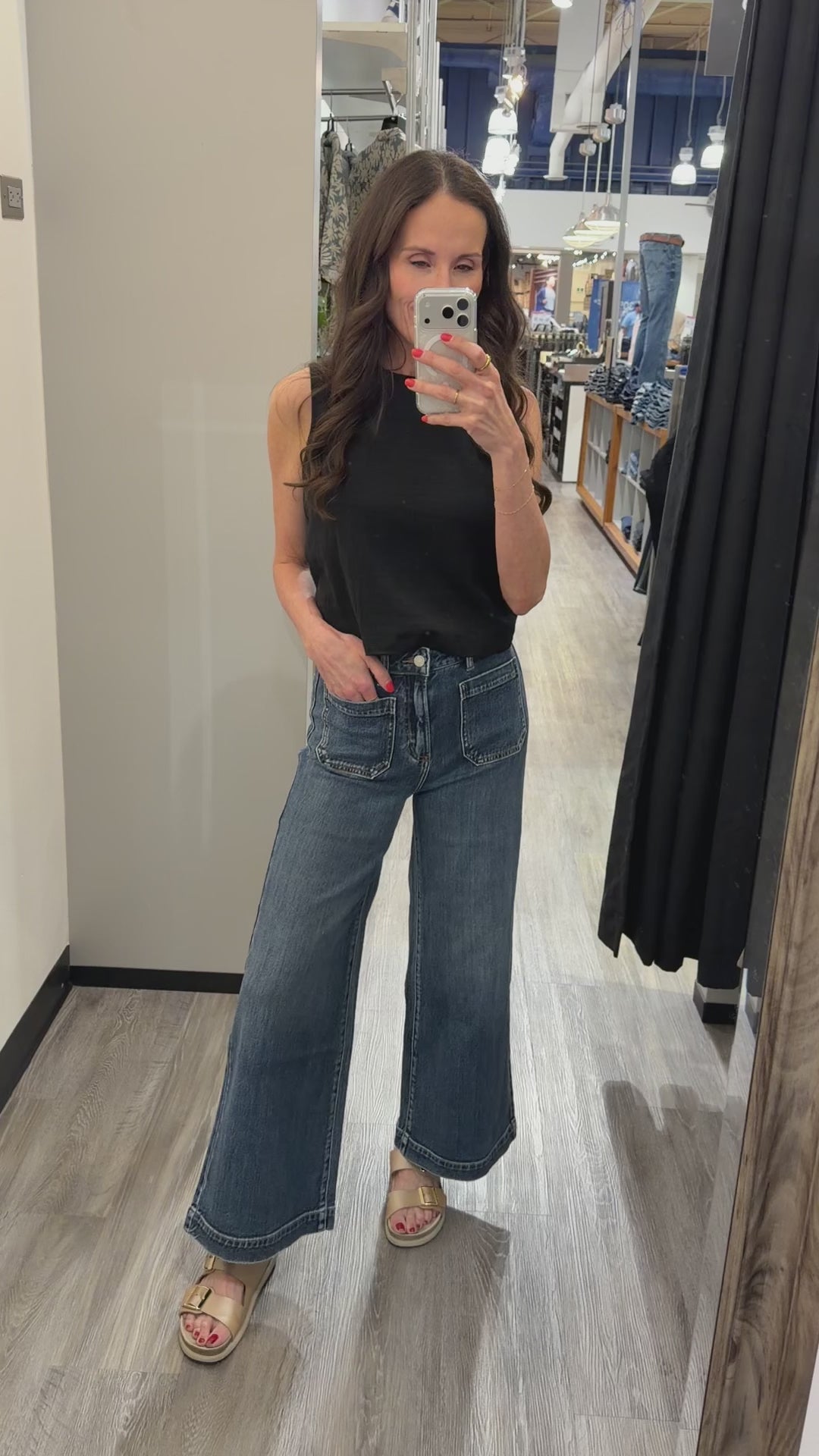Silver Vintage Ankle Wide Leg